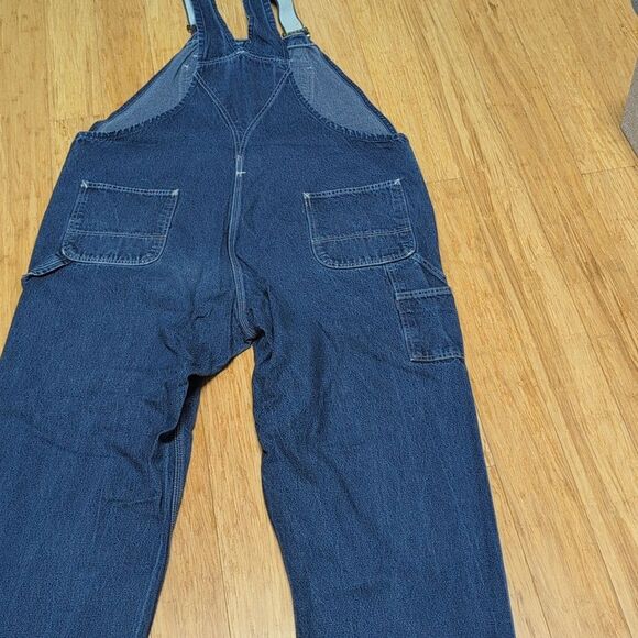 Carhartt Men's Dark Blue Denim Overalls - Picture 5 of 5